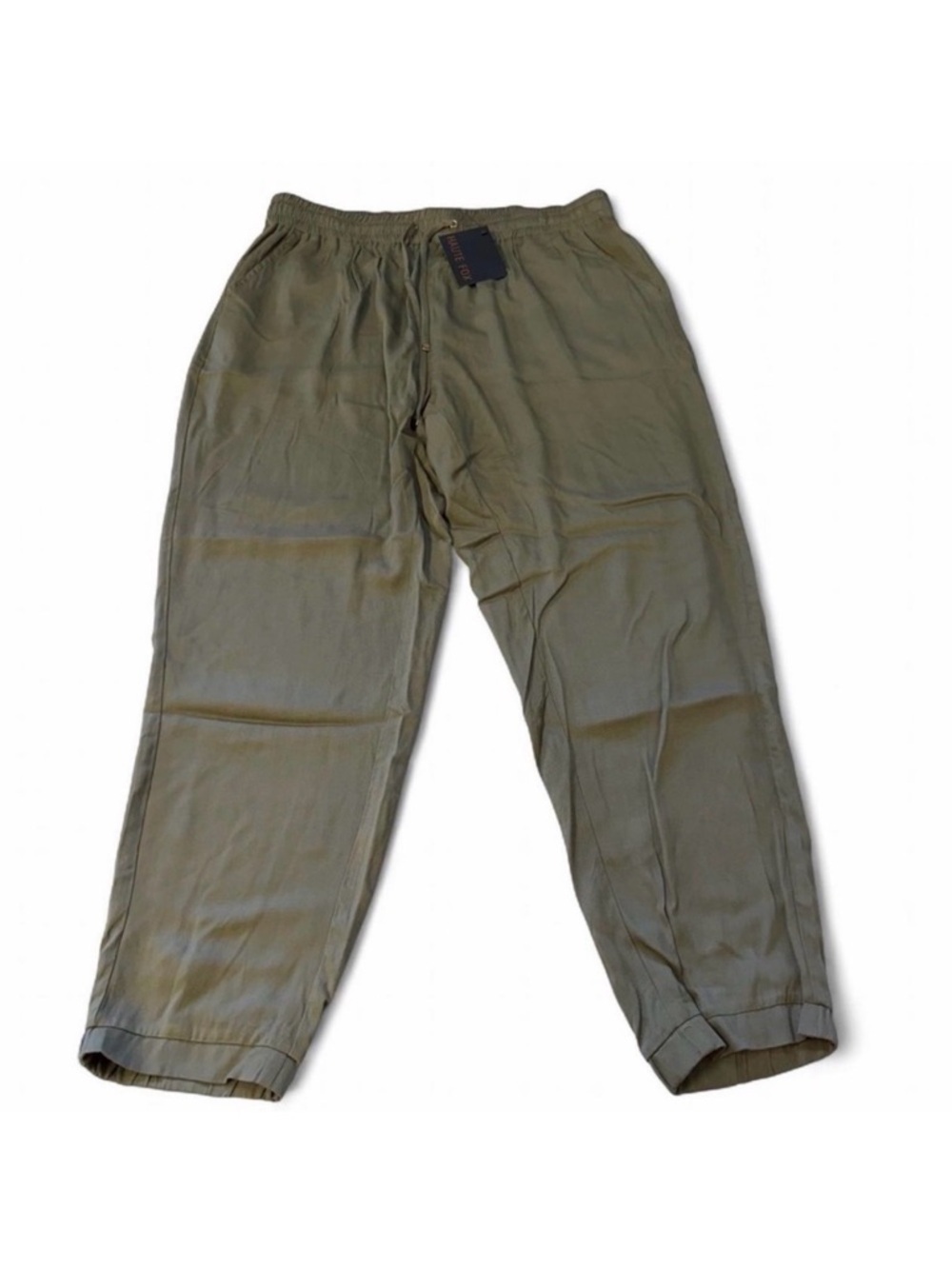 Haute Fox Lightweight Joggers Women’s 2X Olive Green Utility Sporty Summer